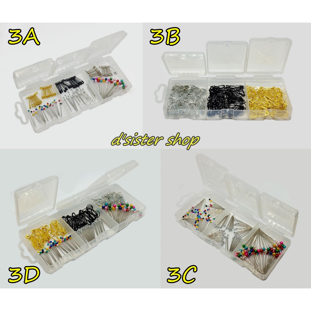 Paket Hemat 3 Peniti Bohlam Newey Jarum Pentul korek wijen paku CORWN FOX