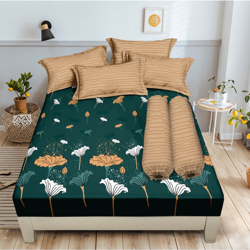 Aloha - Sprei King 180x200 Bantal 2 - Davina