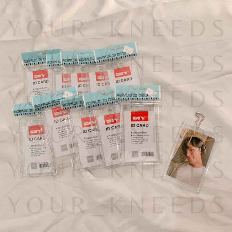 [READY STOCK] ACRYLIC ID CARD HOLDER PHOTOCARD | MR DIY | KEJEA
