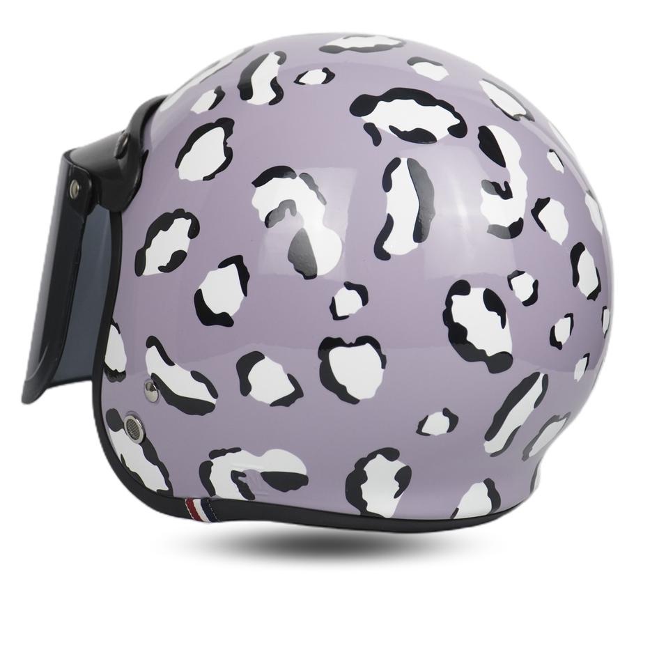 Get It Helm Bogo Dewasa Cewek Full Leher SNI Aesthetic Leopard