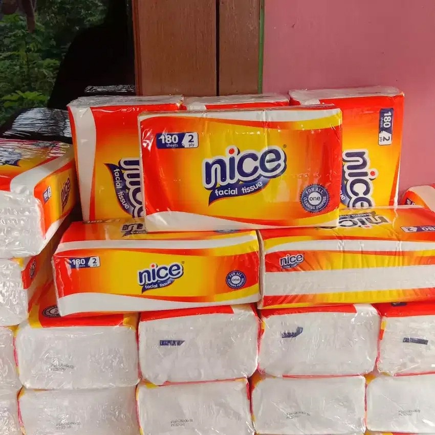 Tisu Nice 180 Sheet Nice Facial Tissue Soft Pack 2 ply