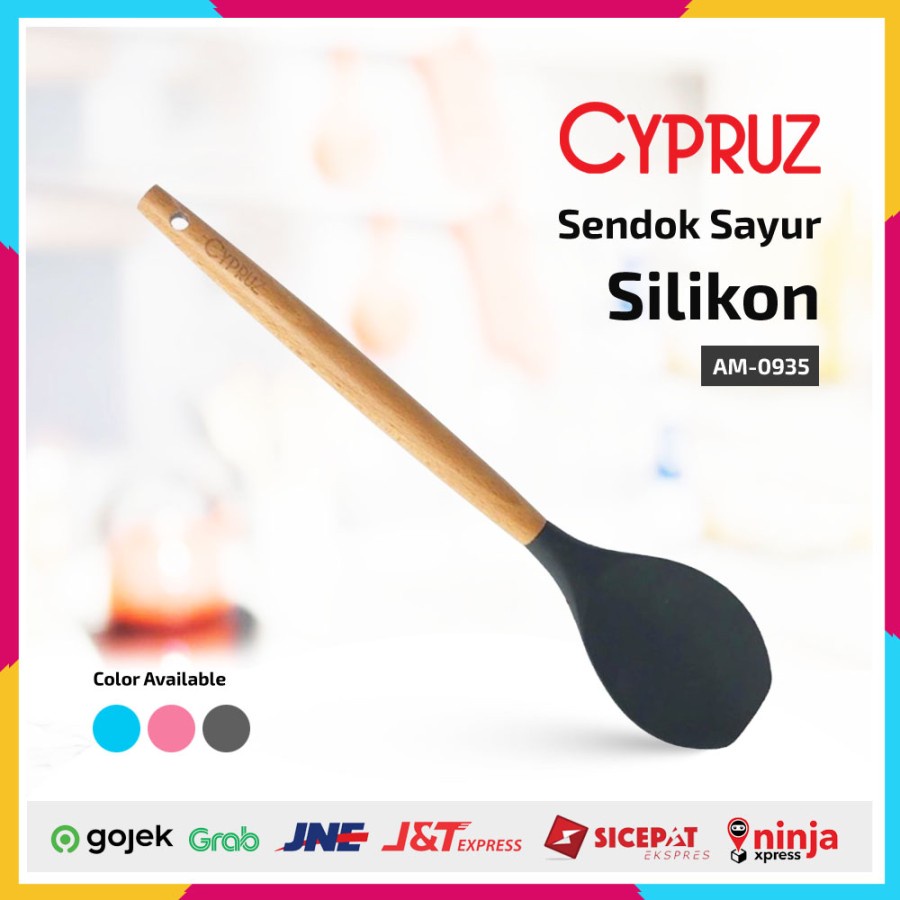 Sendok Sayur Serving Spoon Silicone Cypruz AM0935