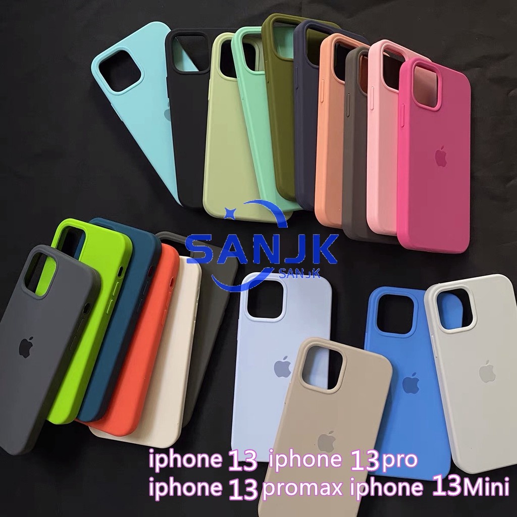 Case iPhone 13 Pelindung Bahan Silikon Logo Untuk iPhone 13 Pro Max case