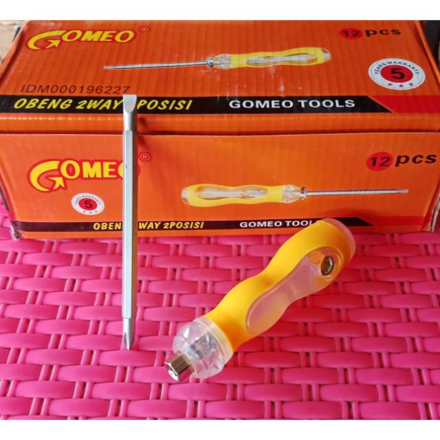 OBENG 2 WAY (-)(+) MERK GOMEO 5"