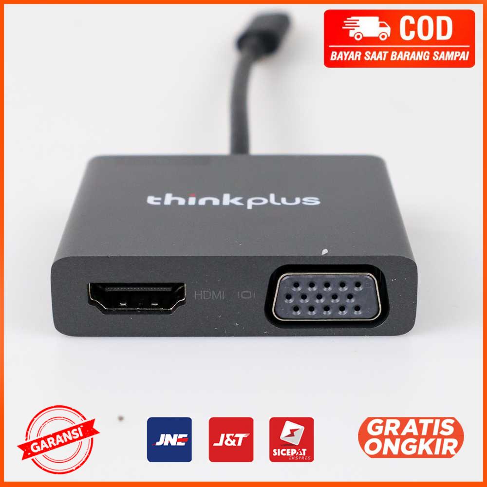 Lenovo Thinkplus Video Adapter USB Type C to HDMI 4K VGA 1080P