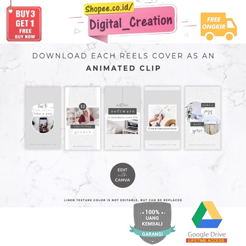 Template Premium Canva Instagram Post Carousel