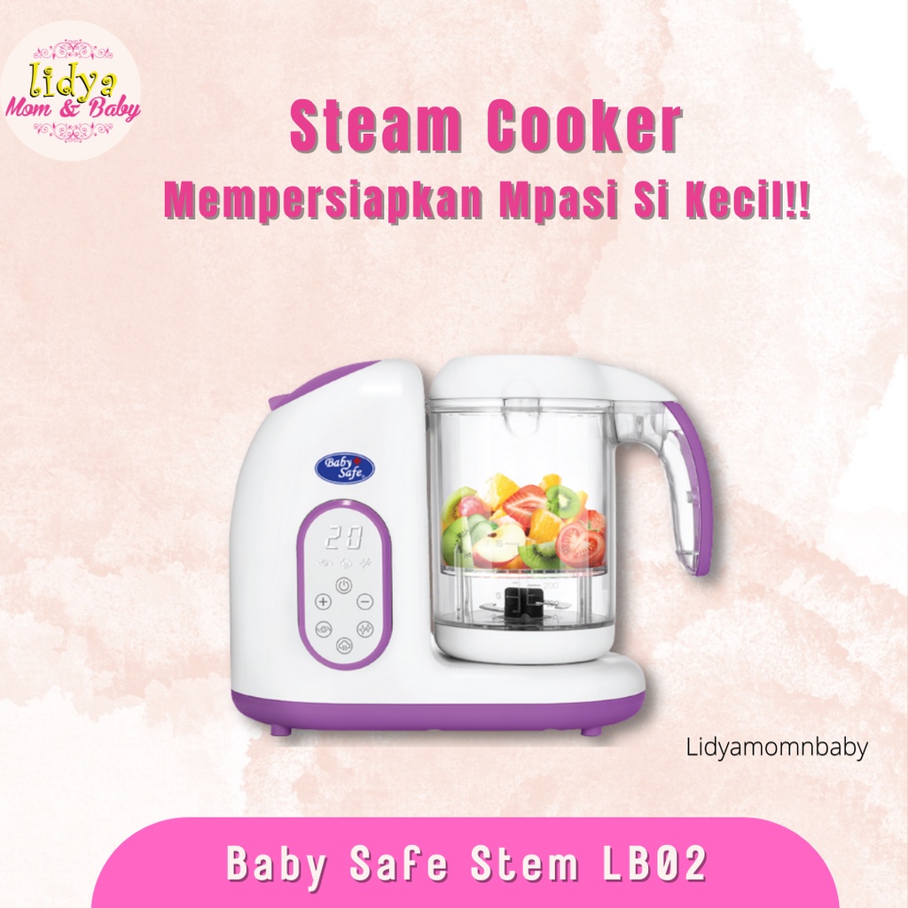Baby Safe Digital Food Maker Multifunction Steamer Blend Sterilizer Pengolah MPASI Bayi LB02 LB003 LB005 LB012 By Lidyamomnbaby