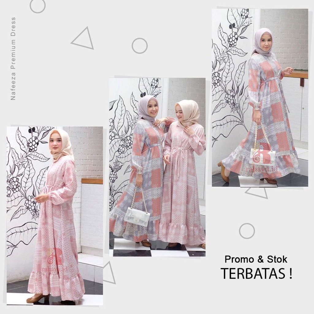 Dress Busui Nafeeza Promo 4pcs