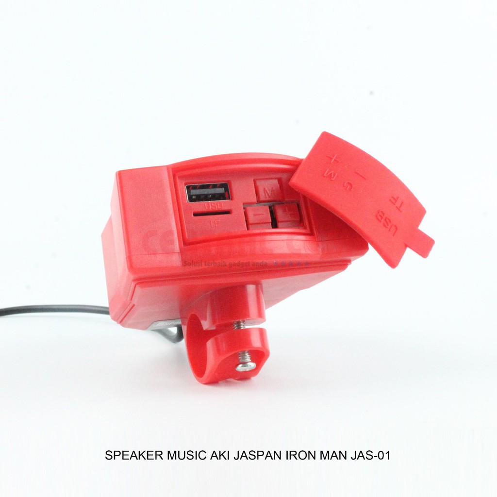 Speaker Bluetooth Aki dan Charger Motor Waterproof Jaspan  Multifungsi JAS01