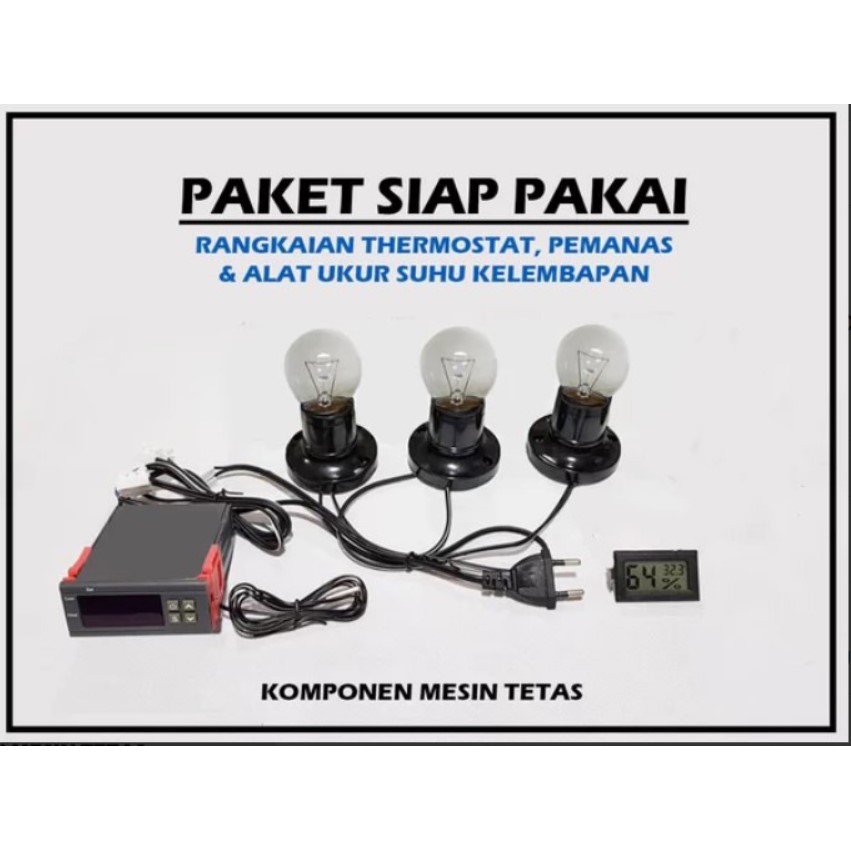 PSP Paket Siap Pakai Thermsotat Digital Mini Hygrometer Digital Untuk Mesin tetas Telur Otomatis