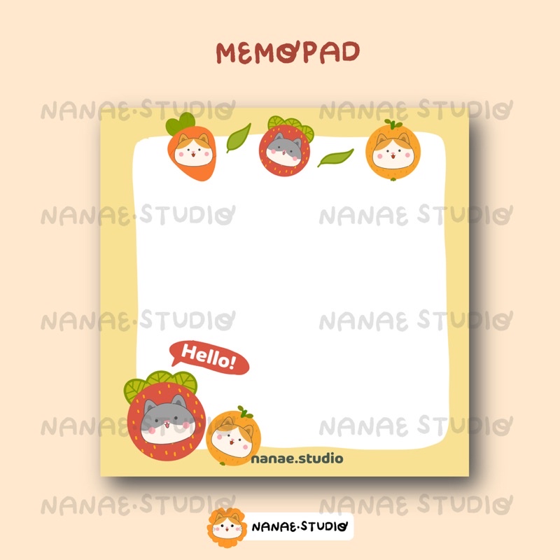 

Memopad - TutiFruty MP22 | Nanae.studio