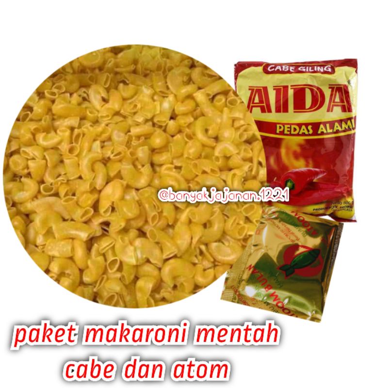 

[PAKET CEMILAN] MAKARONI MENTAH | MAKRONI & ATOM & AIDA