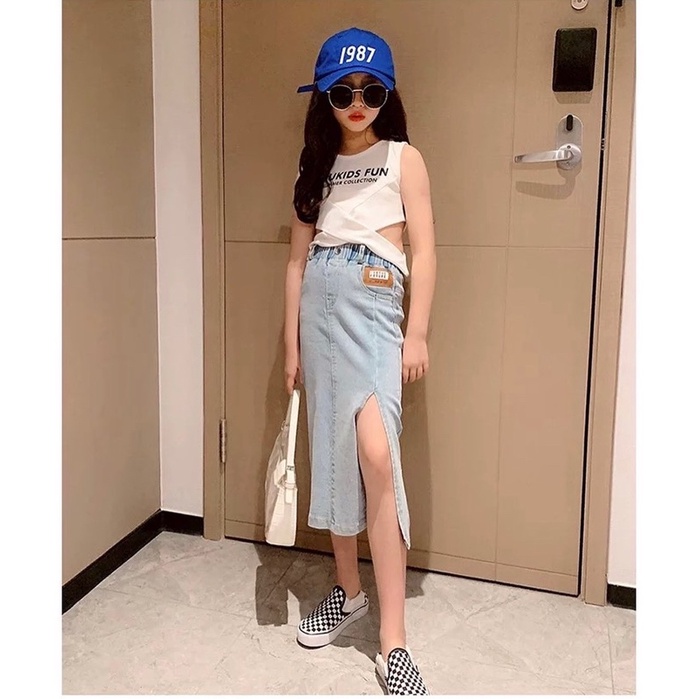 Baju Anak Import Set Fashion (top+rok jeans)