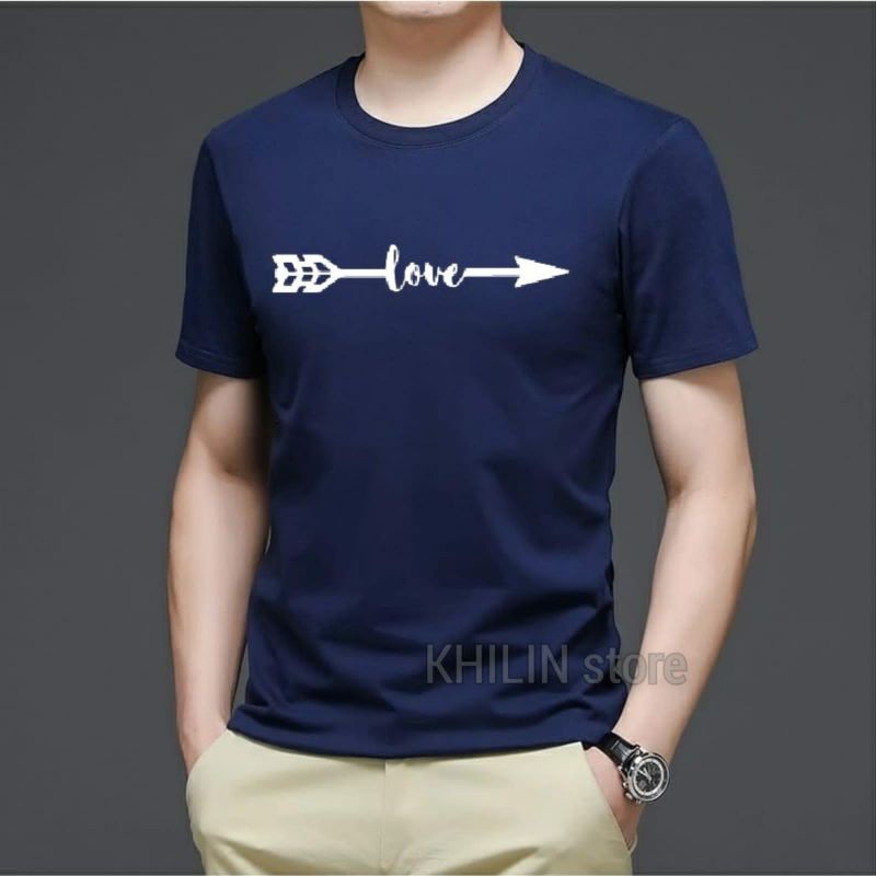 Kaos pria Panah Love distro atasan baju cowok tshirt fashion lelaki cod