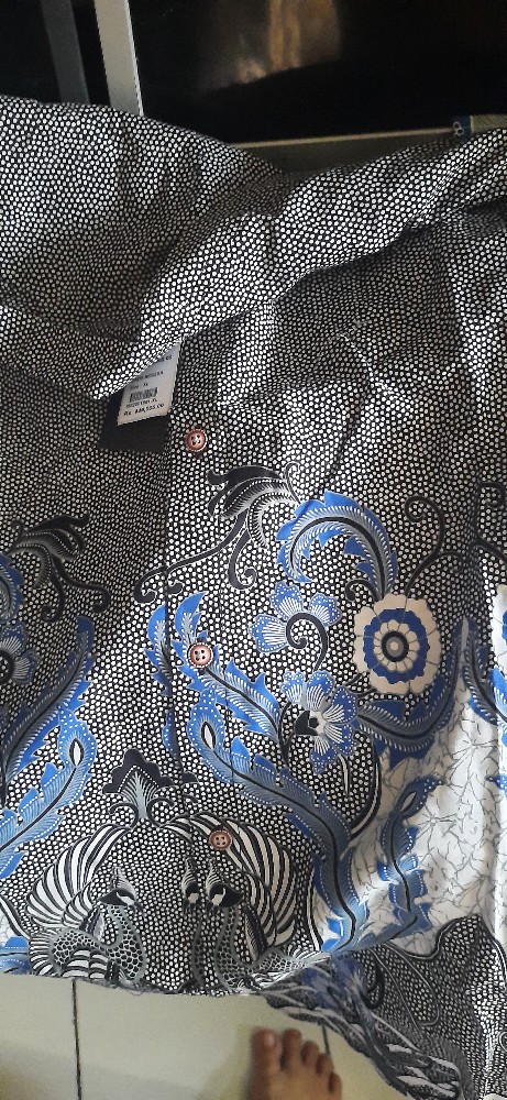 M231 Kemeja Pria Batik Panjang Hitam 1681
