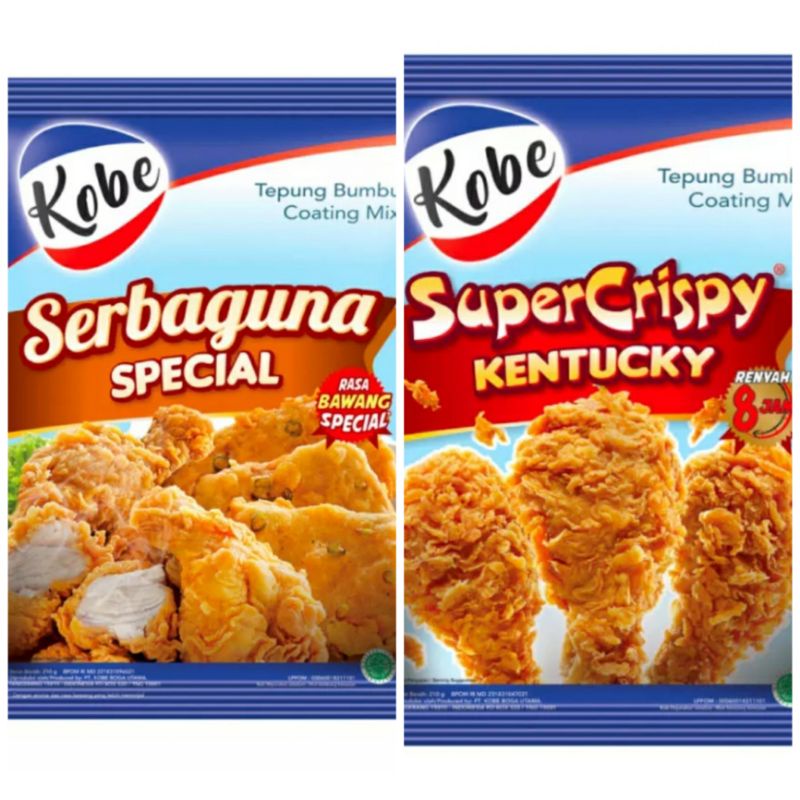 Kobe Tepung Supercrispy Kentucky Ayam 210 gr Serbaguna Spesial Bumbu Masak