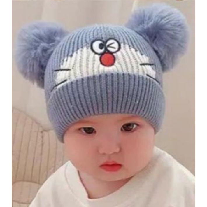 KUPLUK RAJUT ANAK DORAEMON