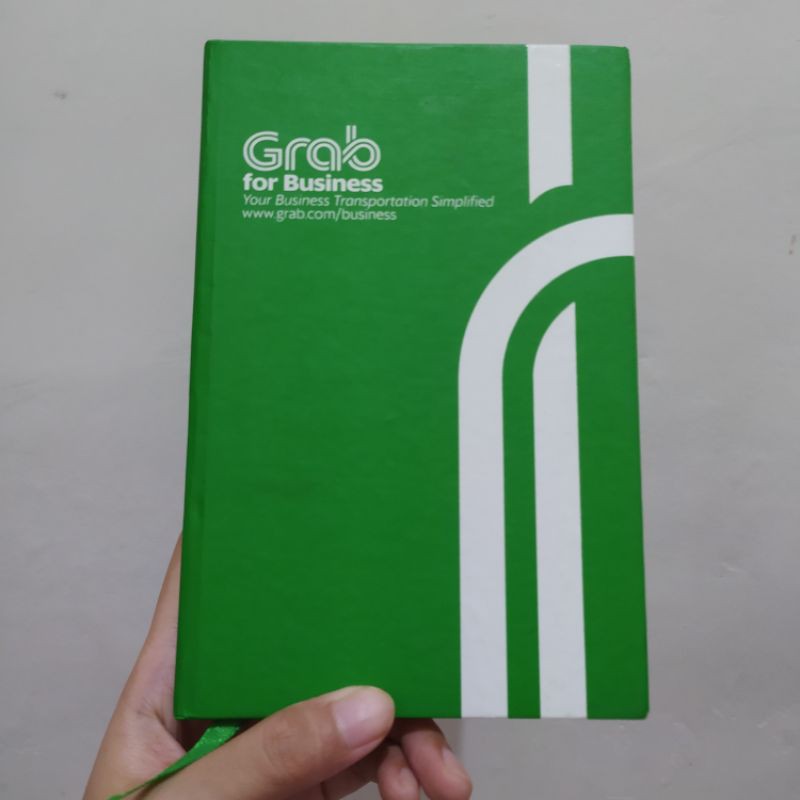 

Buku Catatan Notes Agenda Hard Cover Grab Hijau Putih Green White