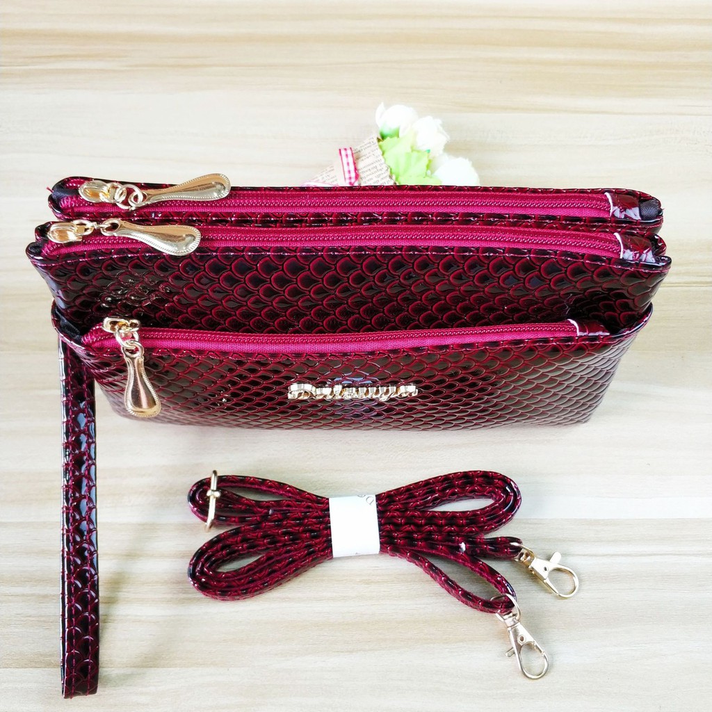 TOTE BAG TAS BAHU SELEMPANG 2326 TALI PANJANG WANITA DOMPET UANG KONDANGAN NIKAHAN PESTA