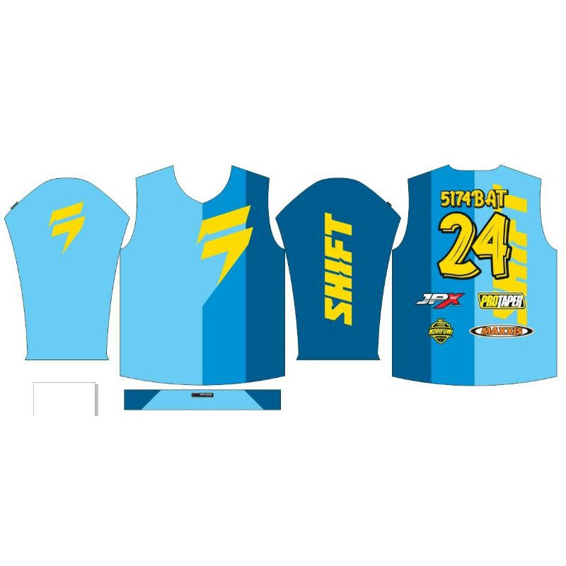 JERSEY SET MOTOCROSS SEMI CUSTOM FULLPRINT PREMIUM