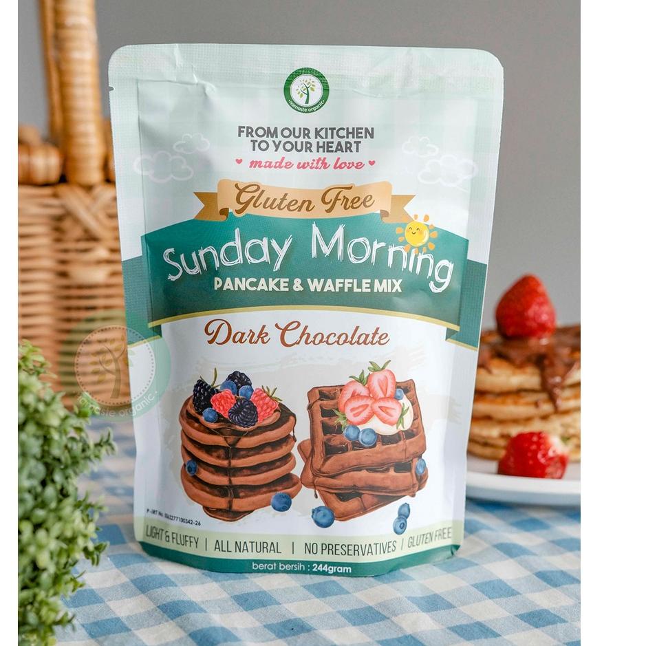 

Baru GLUTEN FREE SUNDAY MORNING PANCAKE AND WAFFLE MIX - CHOCOLATE 244GR