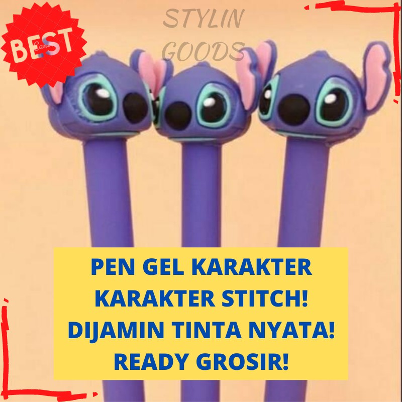

PEN GEL KARAKTER KARTUN ANIMASI LILO AND STITCH PULPEN LUCU BOLPEN UNIK PENA IMUT READY COD