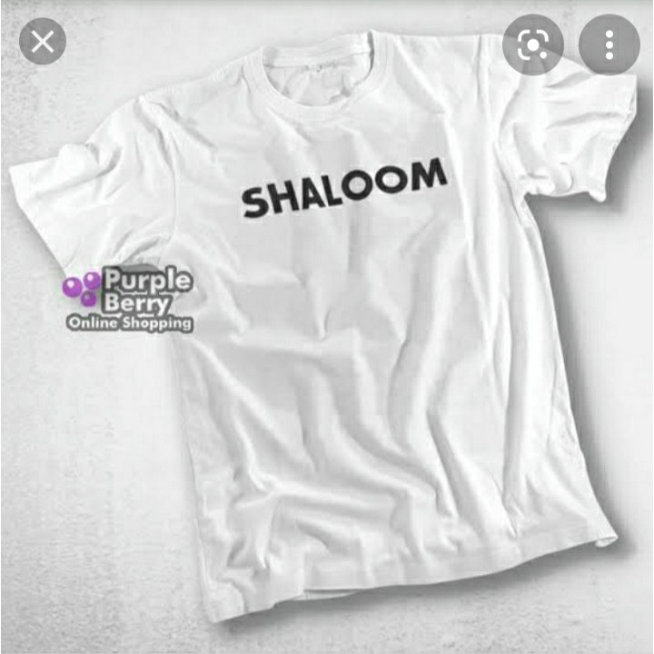 KAOS ROHANI KRISTEN TULISAN SHALOOM BISA UNTUK W#kaospolos #kaos korea #kaos custom #kaos berkualita