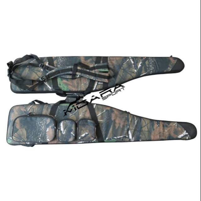Tas senapan camo dengan busa super tebal.