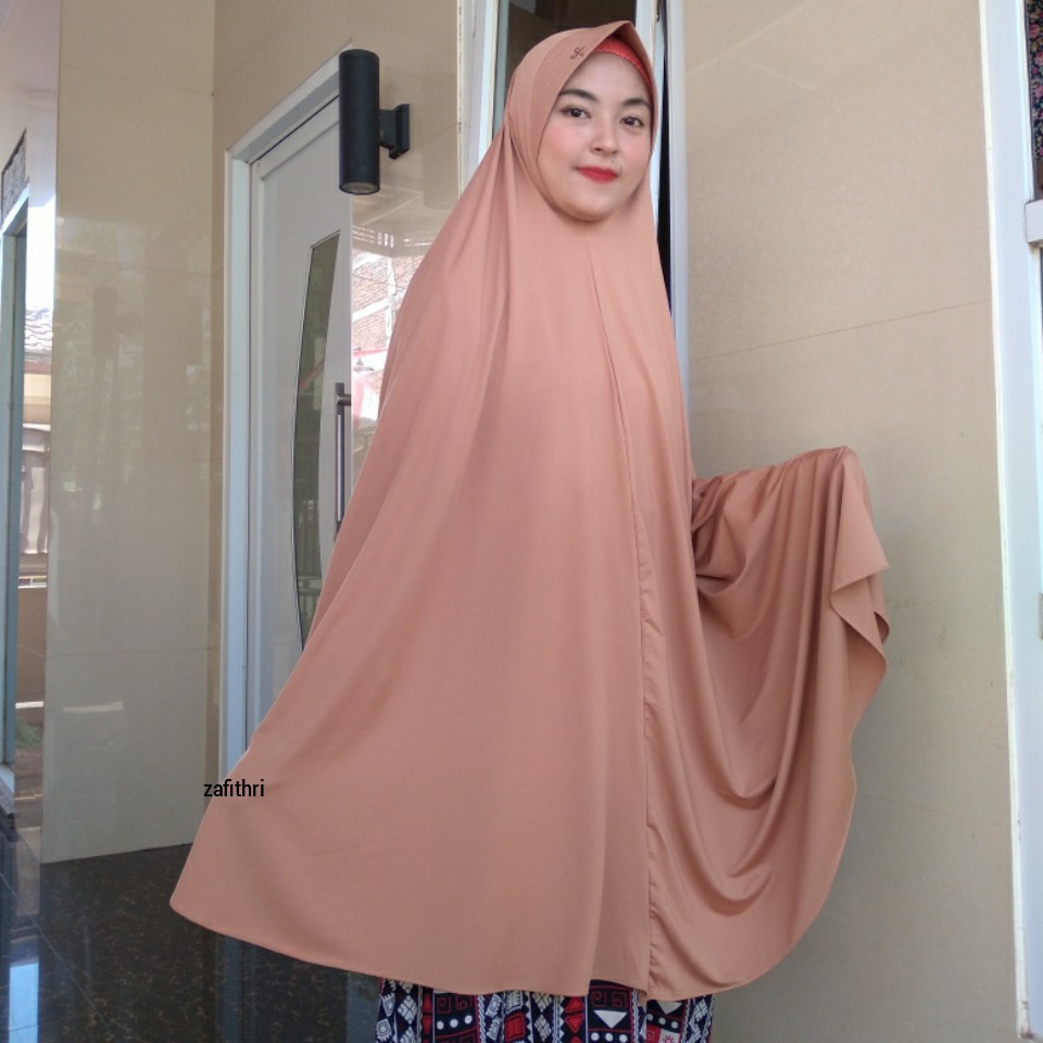 Jilbab Bergo Super Jumbo Jersey Ori Zafithri-milo Ped