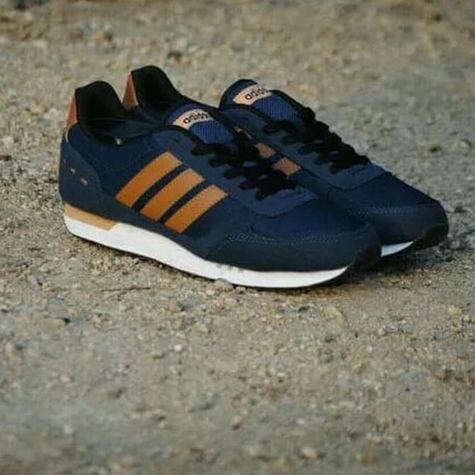 Fashion Way Big Size 44 Sepatu Adidas Vs Jog (Aw4703) Jaminan Original In Box 100% - Navy, 40
