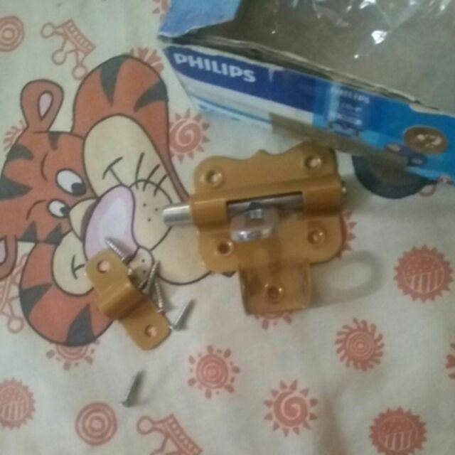 Grendel Pintu 2 + Cantolan Gembok / Selot Pintu 2 / Cantolan Pintu / Slot Pintu