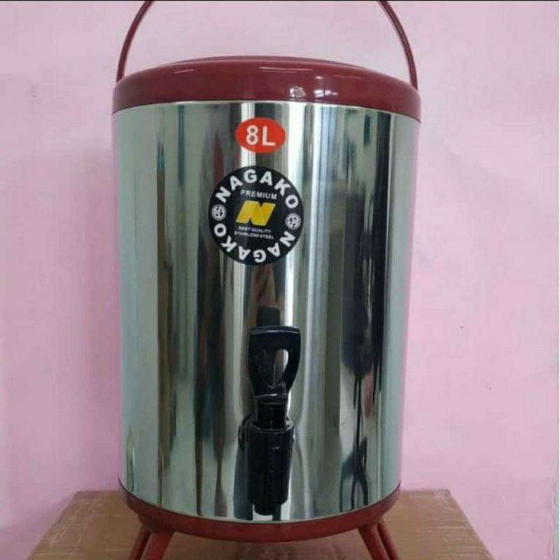 Termos Jumbo Nagako 8 Liter. Drink Jar. Termos Air Kran Milk Tea Bucket