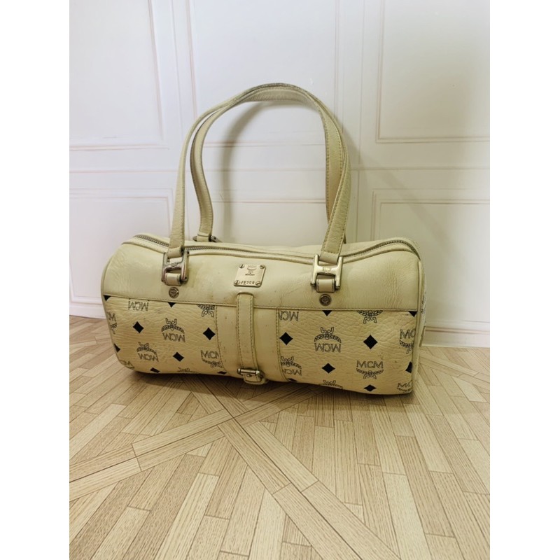SALE  HABIS MCM Munchen Papilon White Preloved Bag SALE