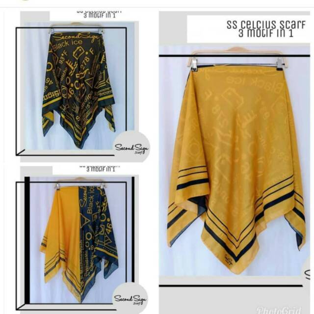 Kerudung segi empat SECOND SIGN celcius