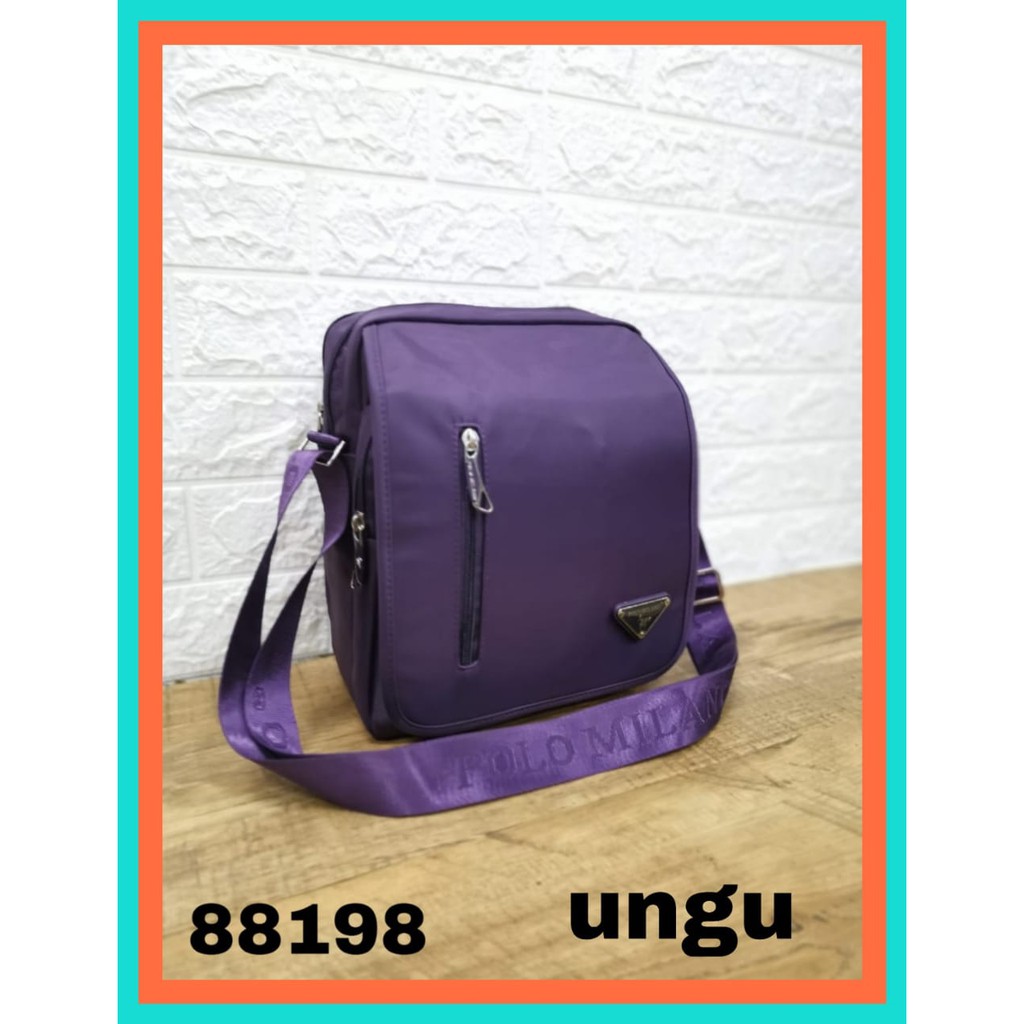 TAS SELEMPANG PRIA / WANITA POLO MILANO 88198 - TAS UNISEX TAS PINGGANG TERBARU Tas Import