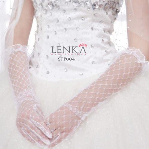 [PRODUK TERLARIS] SARUNG TANGAN PUTIH PANJANG PENGANTIN PESTA BRIDAL GLOVES STP004