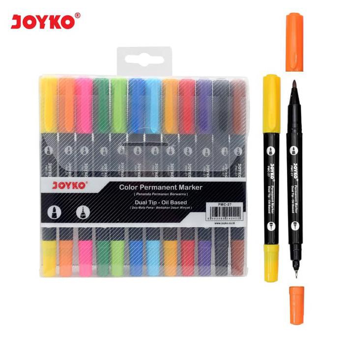 

HOT SALE Color Permanent Marker / Penanda Permanen Berwarna Joyko PMC-27