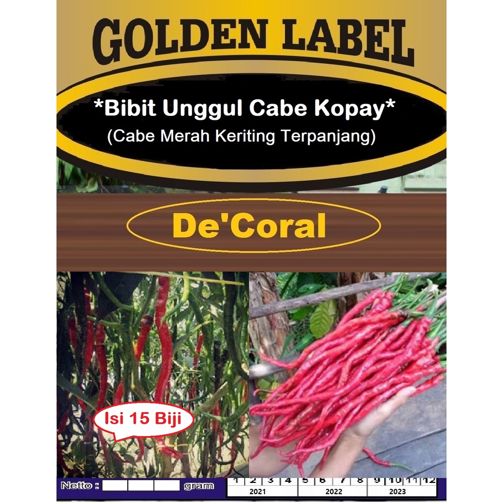 Bibit Cabe Kopay Cabe Merah Keriting Terpanjang | Benih Cabai Kopay