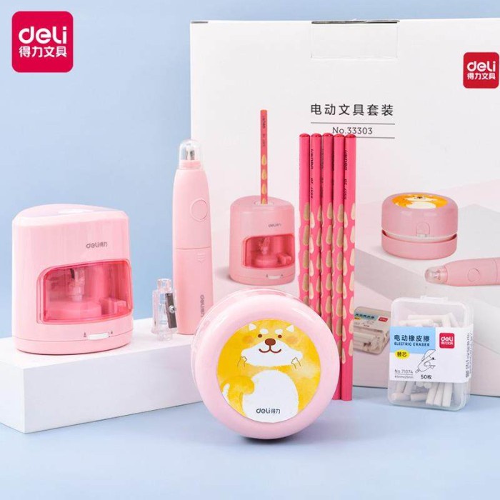 

Deli Set Elektrik Rautan Penghapus Vacuum Pensil 5 In 1 33303