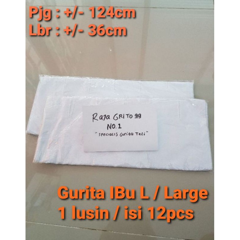 1 Lusin gurita ibu melahirkan Large / grita tali ibu / grito ikat ibu pasca melahirkan / stagen Grosir (isi 12pcs)