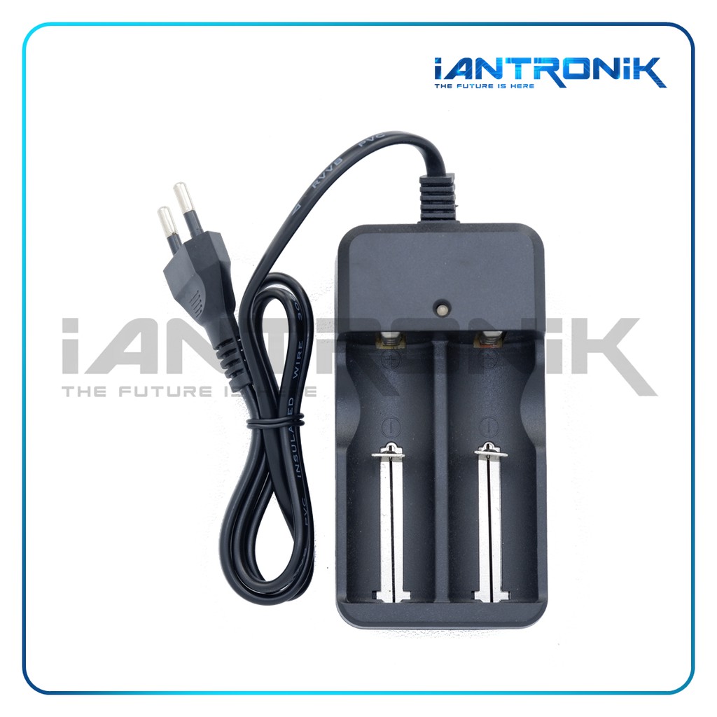 CHARGER BATERAI 2 SLOT MS-07 UNTUK TIPE BATERAI 18650 14500 26650