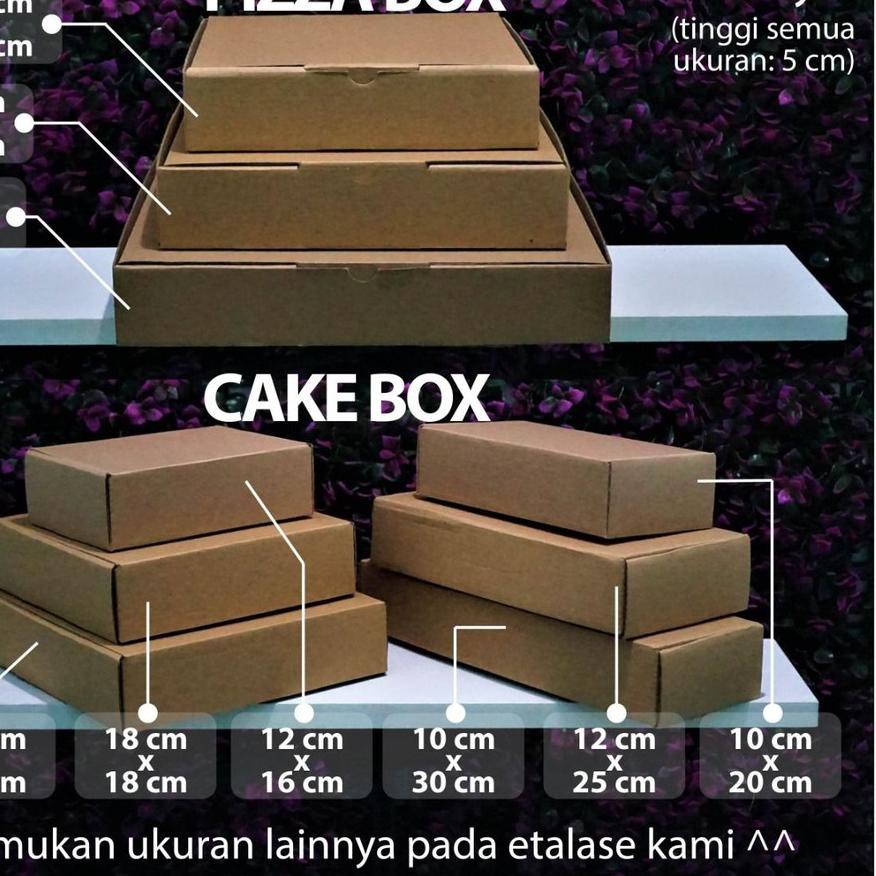

ORD✦ Kotak Packaging Polos Tinggi 25 x 25 x 12 cm - Pizza Box - Bentuk Kotak Kirim Langsung