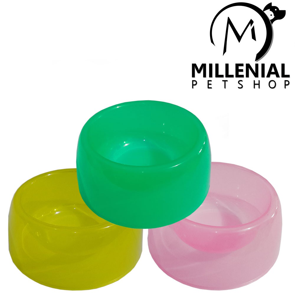 Tempat Makan pakan Plastik Kecil kucing anjing hewan cat dog bowl Tempat Makan Kecil