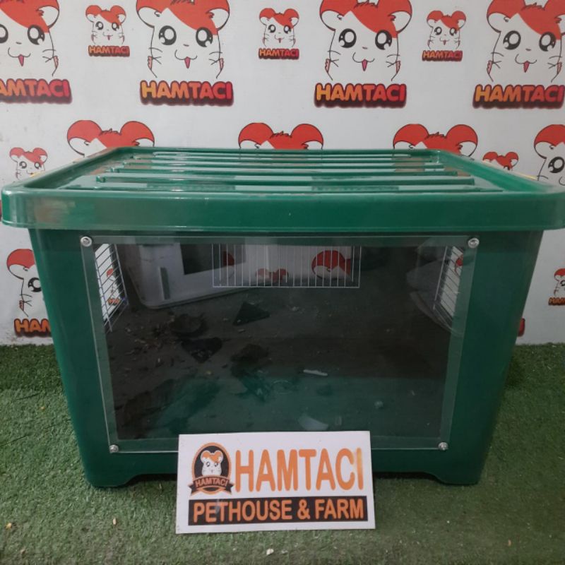 KANDANG HAMSTER AKRILIC SIZE 30 &amp; 40LTR MADE BY HAMTACI