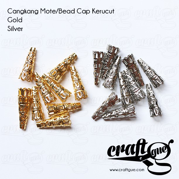 Cangkang Mote/Bead Cap Kerucut (100pcs)