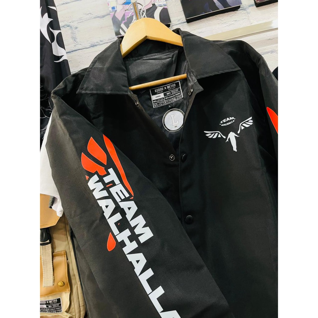 Coach Waterproof Jacket Team Valhalla Tokyo Manji Anime Tokyo Revengers Manga Premium Unisex