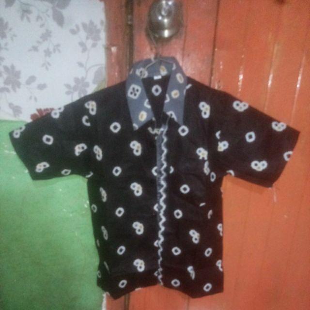 Kemeja Jumputan Batik Anak