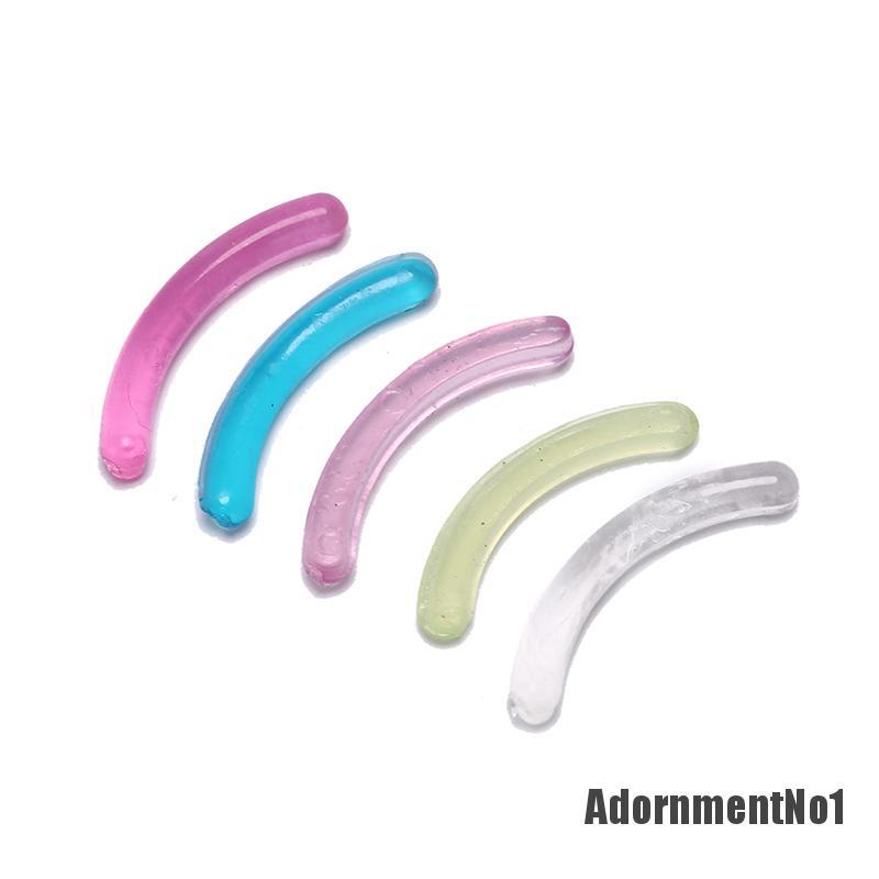 (Adornmentno1) 10pcs / Set Pad Karet Pengeriting Bulu Mata Extension