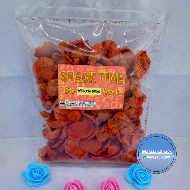 

Basreng pedas camilan snack murah/ snack kemasan 250gr / baso goreng
