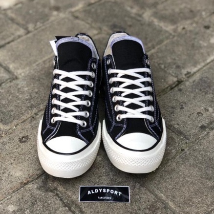 SEPATU PRIA CONVERSE 70S LOW EGRET BLACK WHITE PREMIUM. SNEAKERS PRIA 70S LOW